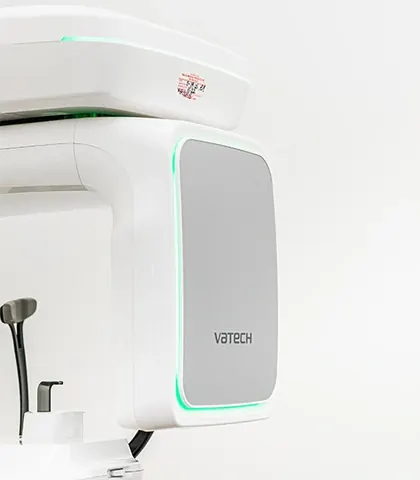The Vatech 3D CT scanner.