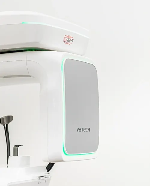 The Vatech 3D CT scanner in the office.